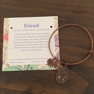 Alex and Ani “Friend” Bracelet in Rose Gold
